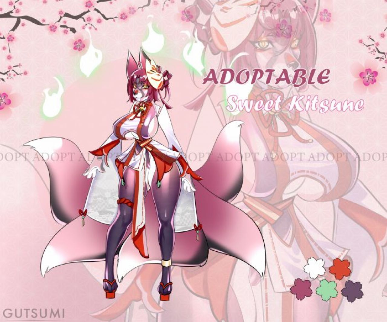 New auction: 🌸 Sweet <b>Kitsune</b> 🌸 - Adopt! 